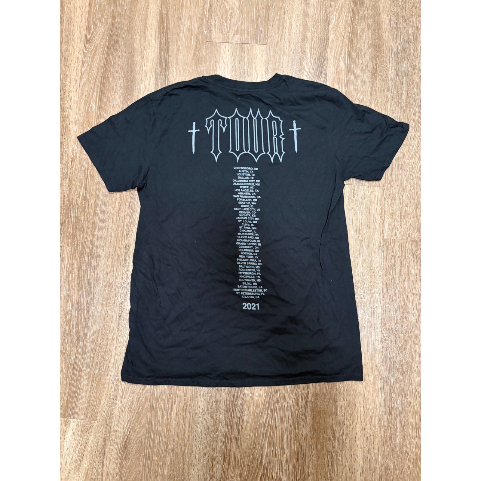 The Thread Shop 21 Savage 2021 Tour T-Shirt Black Mens Large Graphic Tee gallery
