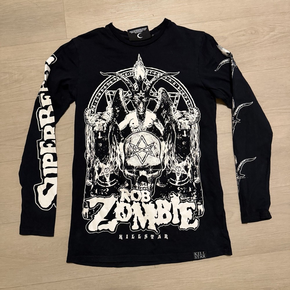 Kill Star Rob Zombie Superbeast Long Sleeve Shirt Size small