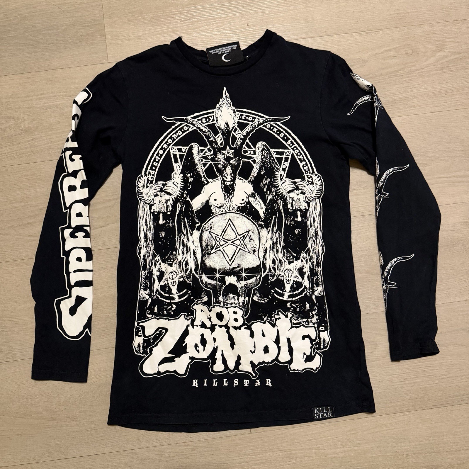 Kill Star Rob Zombie Superbeast Long Sleeve Shirt Size small