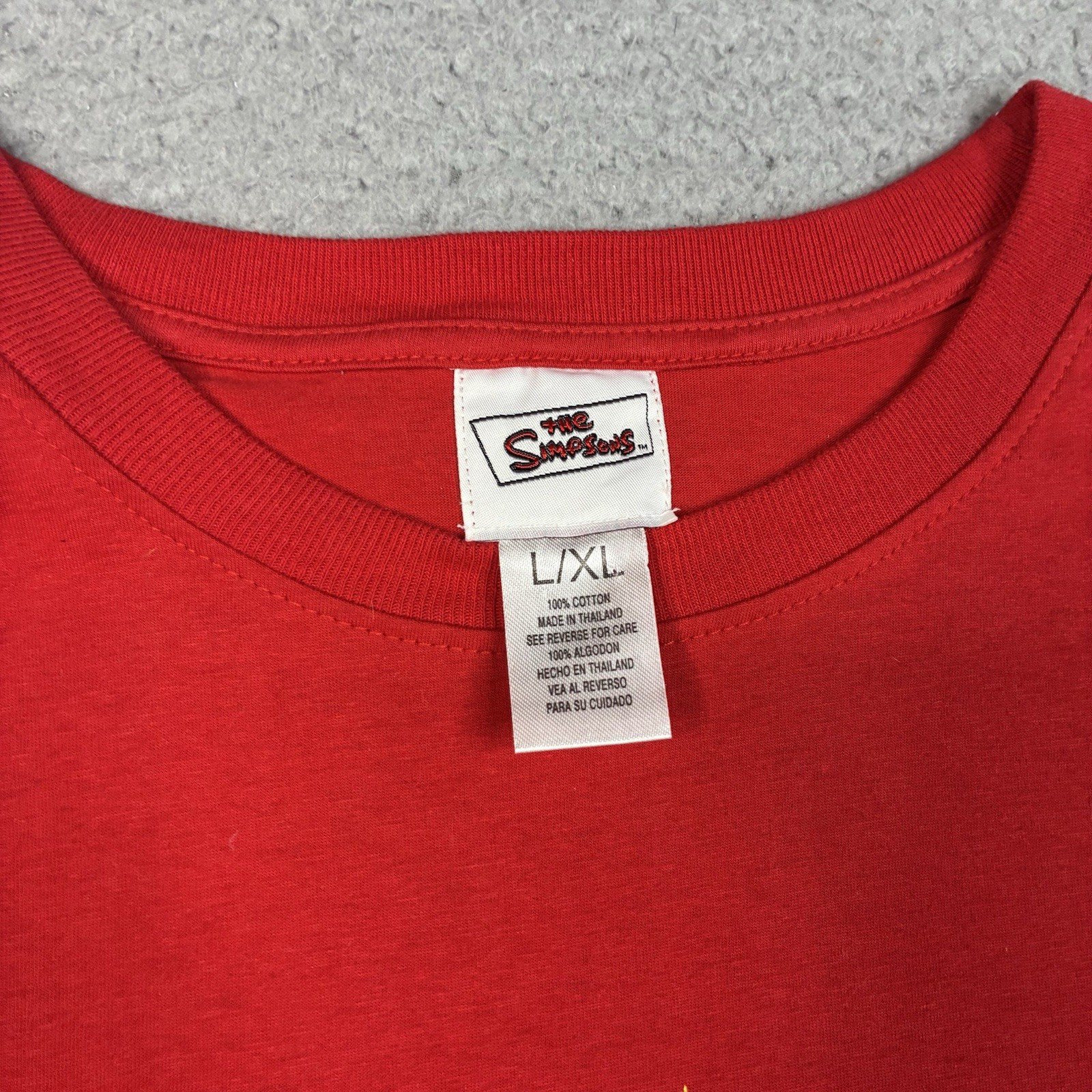 Vintage 2004 The Simpsons Celebrity Joker Red T-Shirt L/XL Y2K NWT gallery