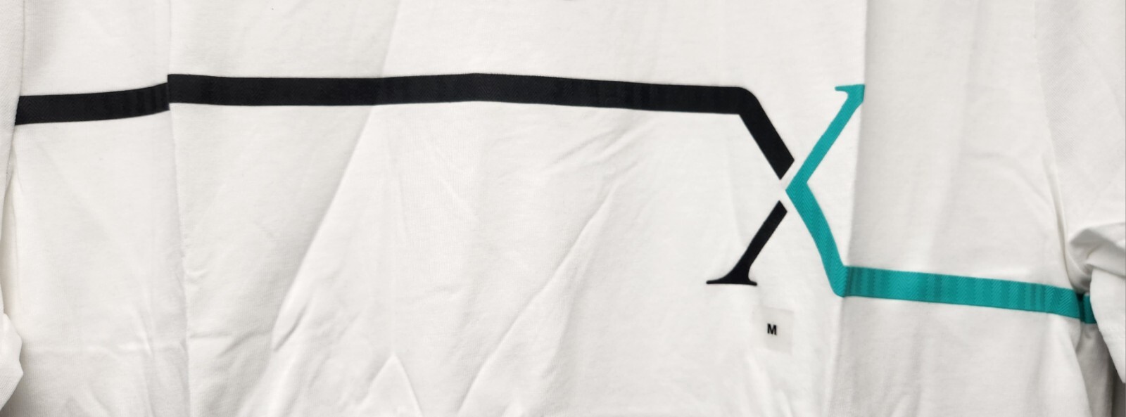 Express Pima Cotton T-Shirt Short Sleeve White Graphic Men's Medium gallery