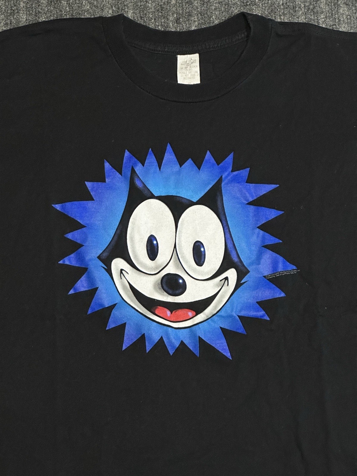 Vintage 90s Felix The Cat T Shirt Mens XXL Black USA See Measurements gallery