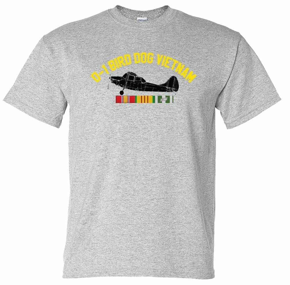 O-1 Bird Dog with Vietnam Service Ribbons T-Shirt Officially Licensed