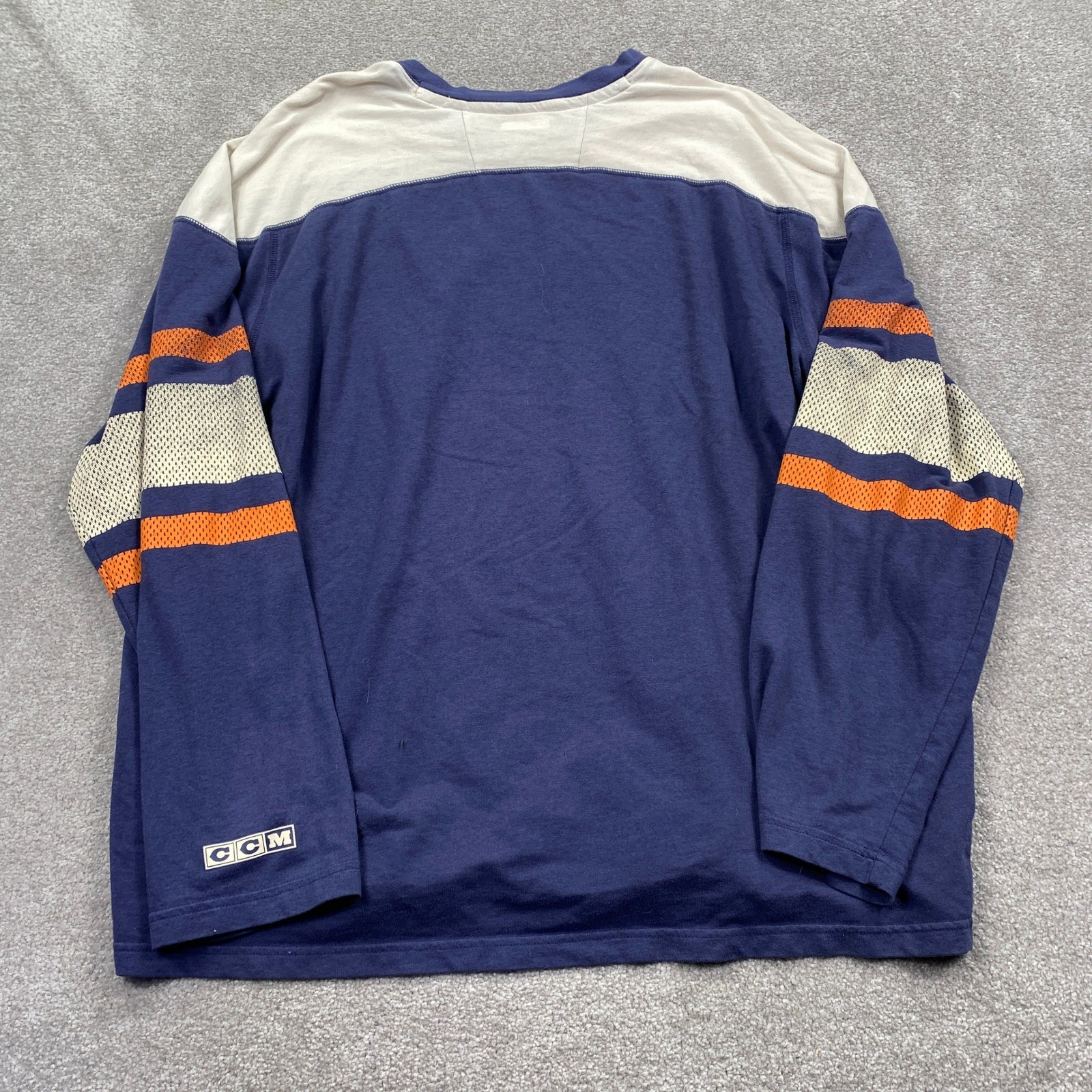 CCM Hockey Jersey Shirt Mens XL Navy Greenville Swamp Rabbit Striped gallery