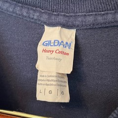 Gildan Heavy Cotton Sea Devils Cape Fear Navy Graphic Tee Size L