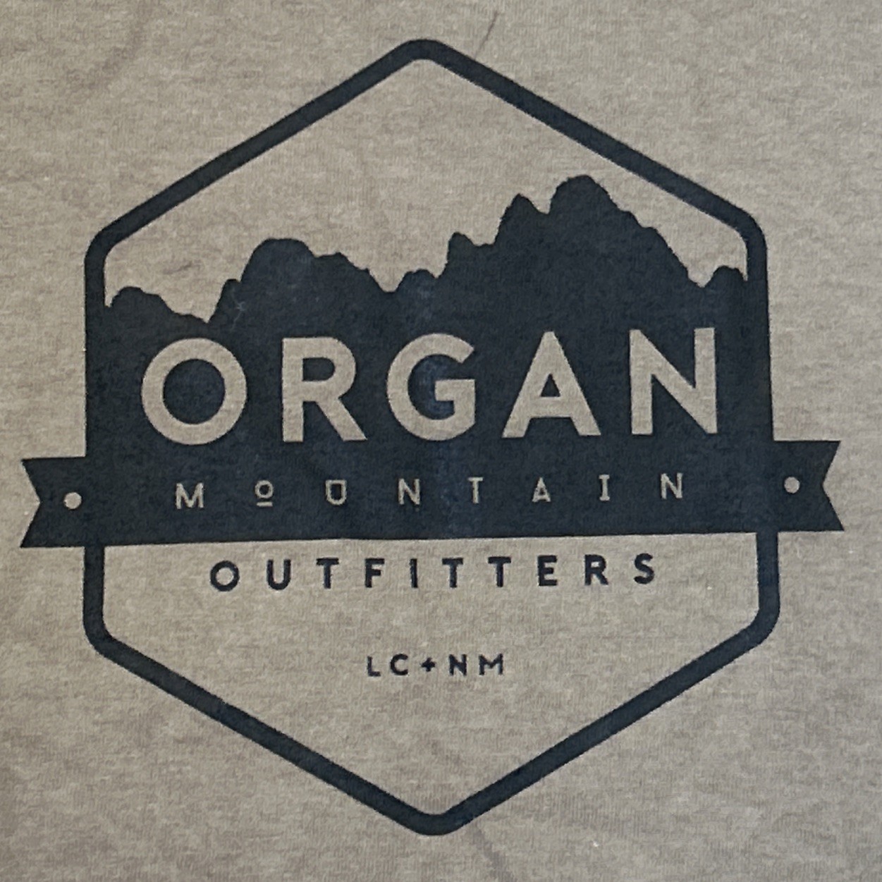 Organ Mountain Small Logo Tee Olive Green Outdoor Hiking
