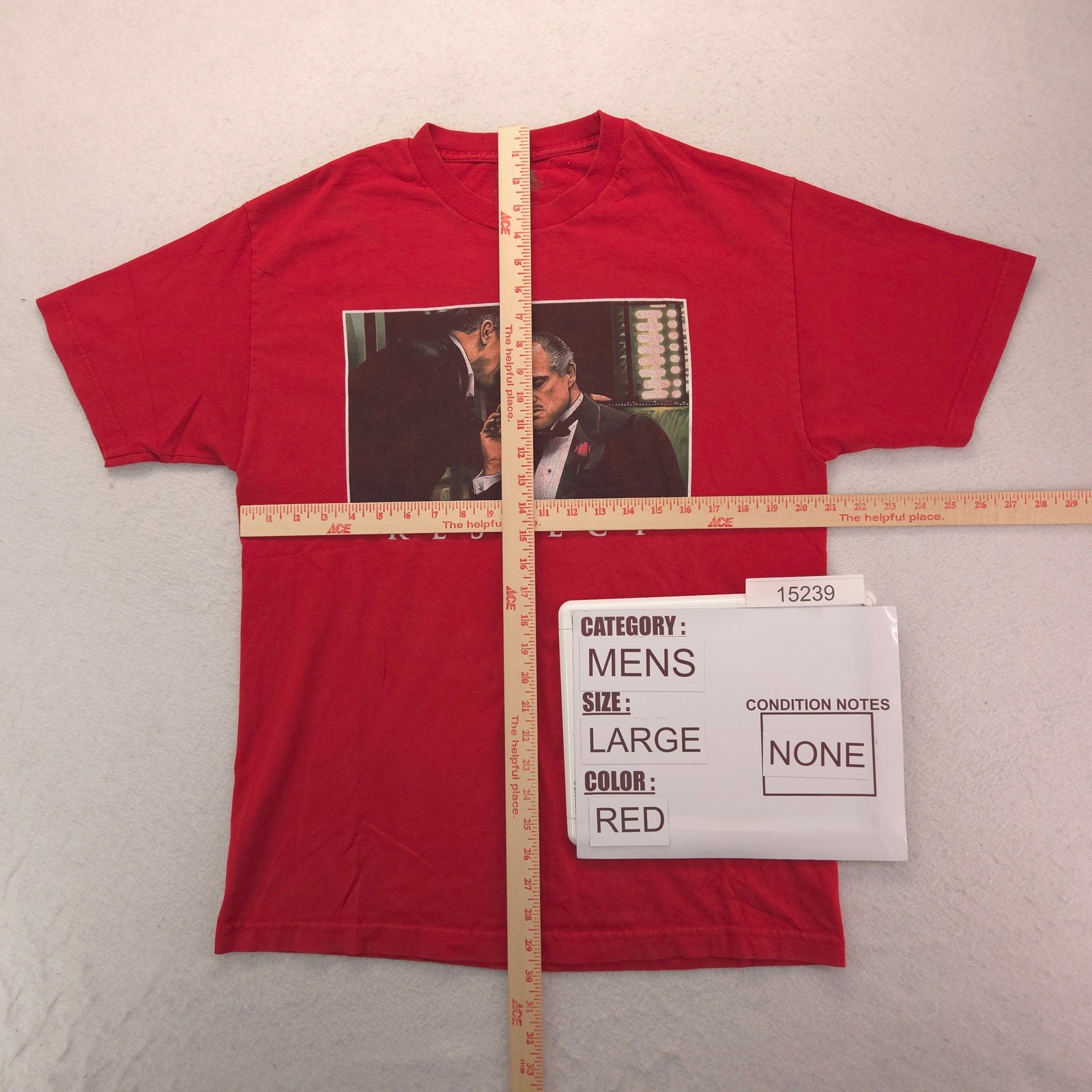 DGK Godfather Short Sleeve Graphic Crew Neck Shirt Mens Size Large L Red gallery
