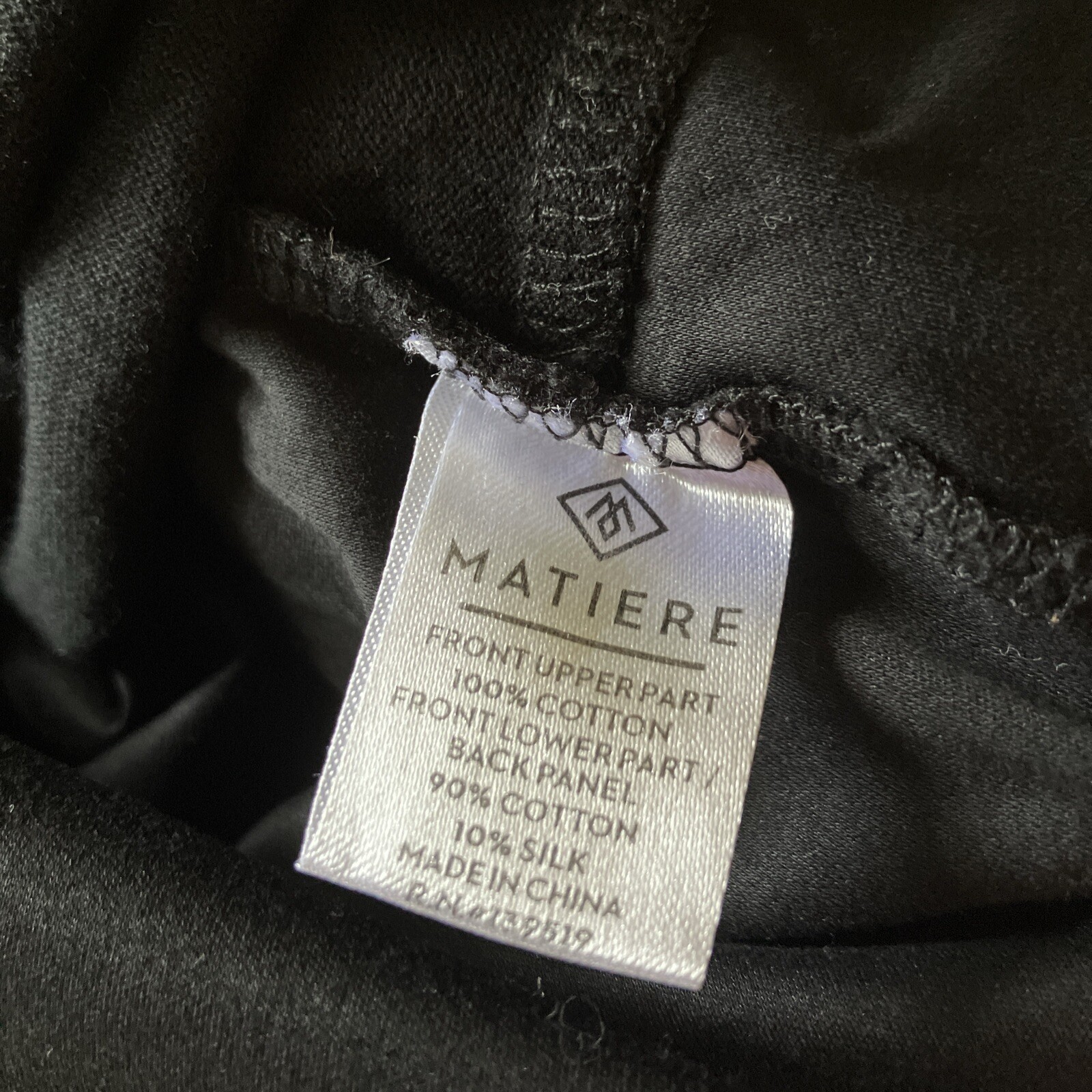 Matiere Men’s Tee T Shirt Pocket Long Asymmetrical Hem Cotton Silk Blend gallery
