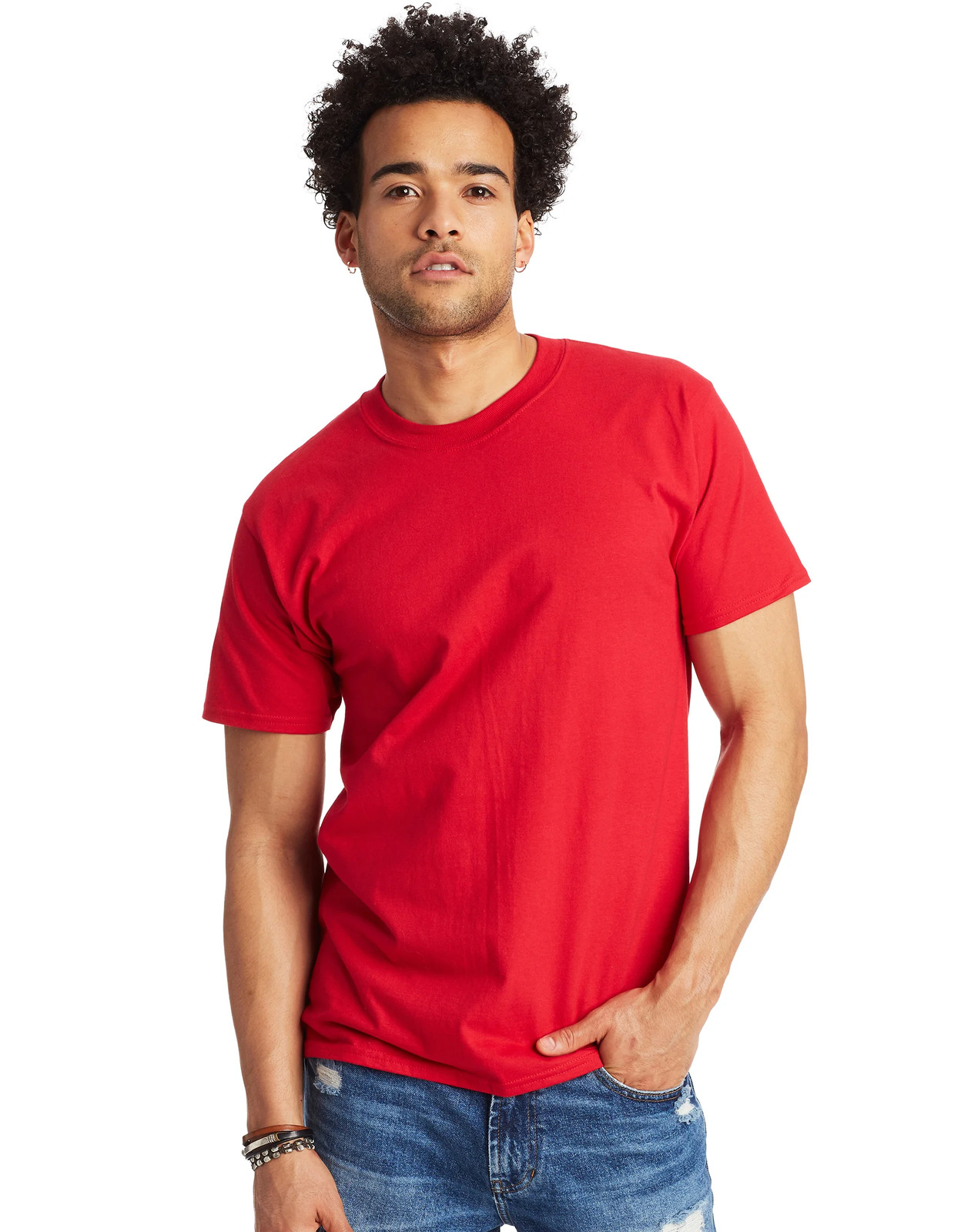Hanes Beefy-T Unisex Heavyweight Cotton T-Shirt (Big & Tall Sizes Available) gallery