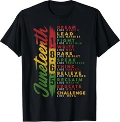 Juneteenth Black American Feedom 1865 Juneteenth Men Women T-Shirt S-3XL