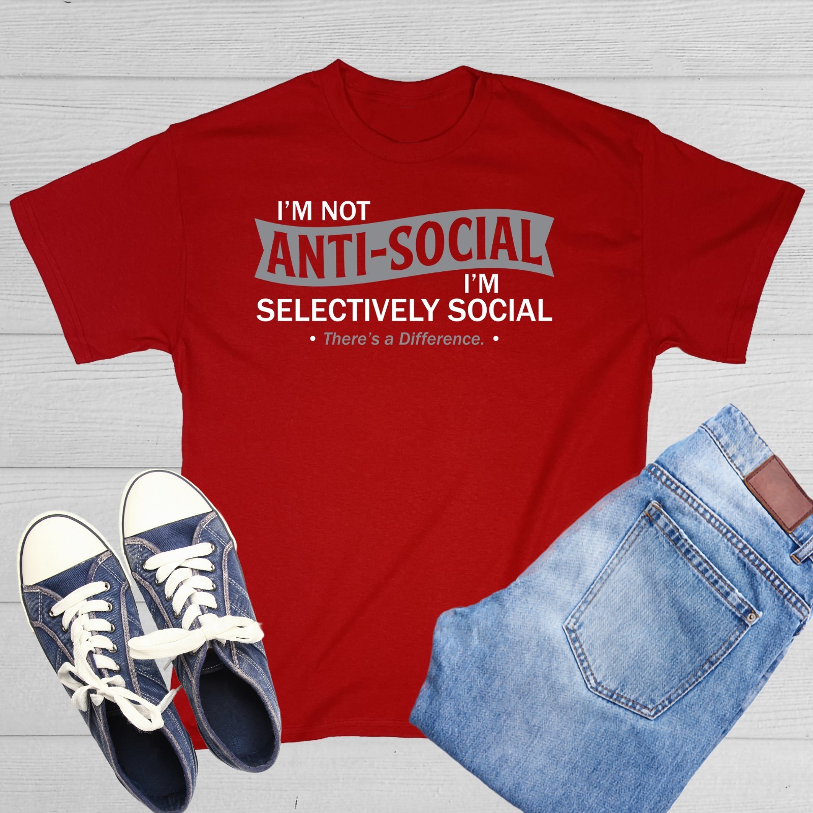 I’m not anti-social I’m selective Sarcastic Humor Graphic Novelty Funny T Shirt