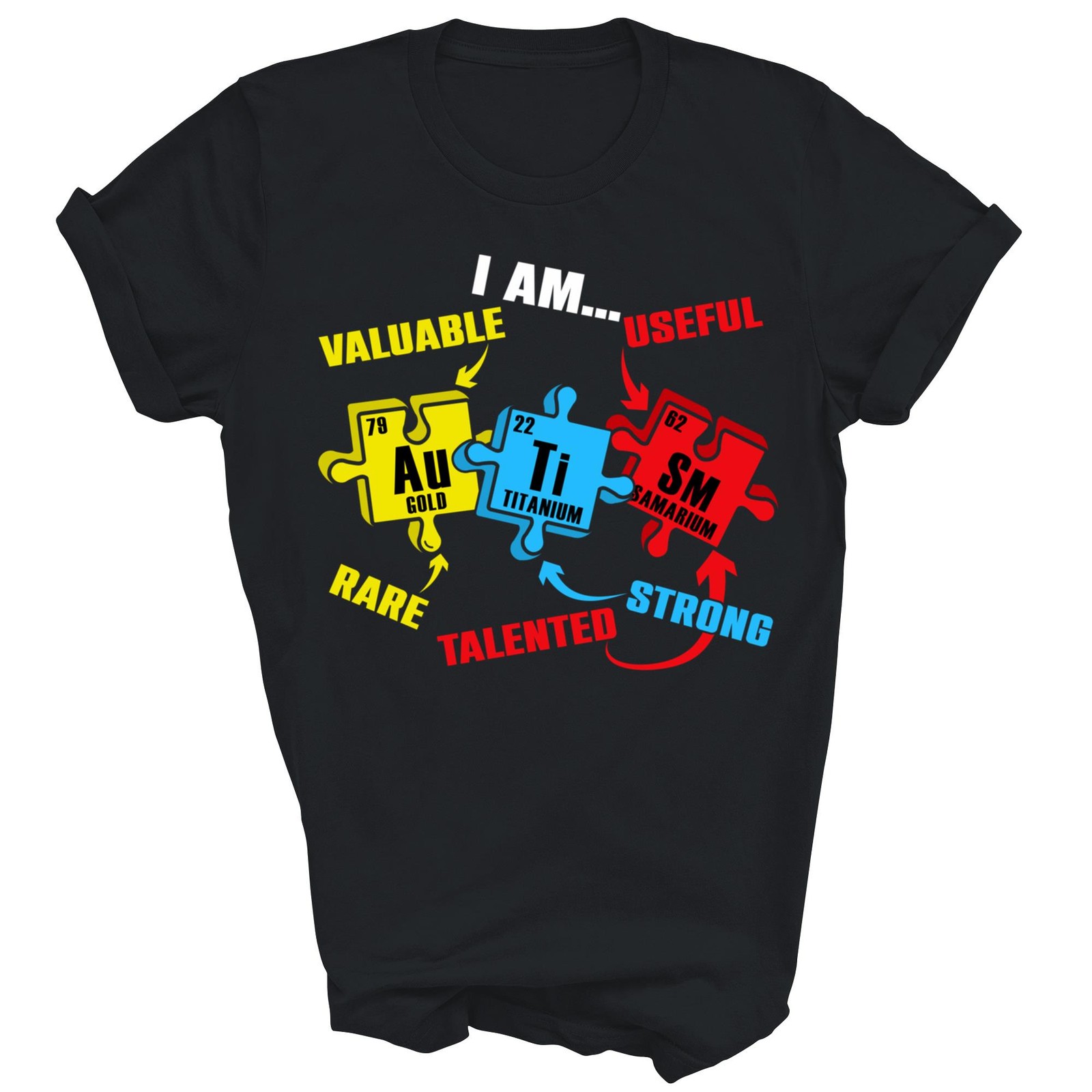 Periodic Table Puzzle Autism Awareness Unisex Shirt Gift gallery