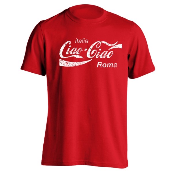 Ciao Ciao Italy Itanlian Cola Rome Funny 80S Red Basic Men's T-Shirt gallery