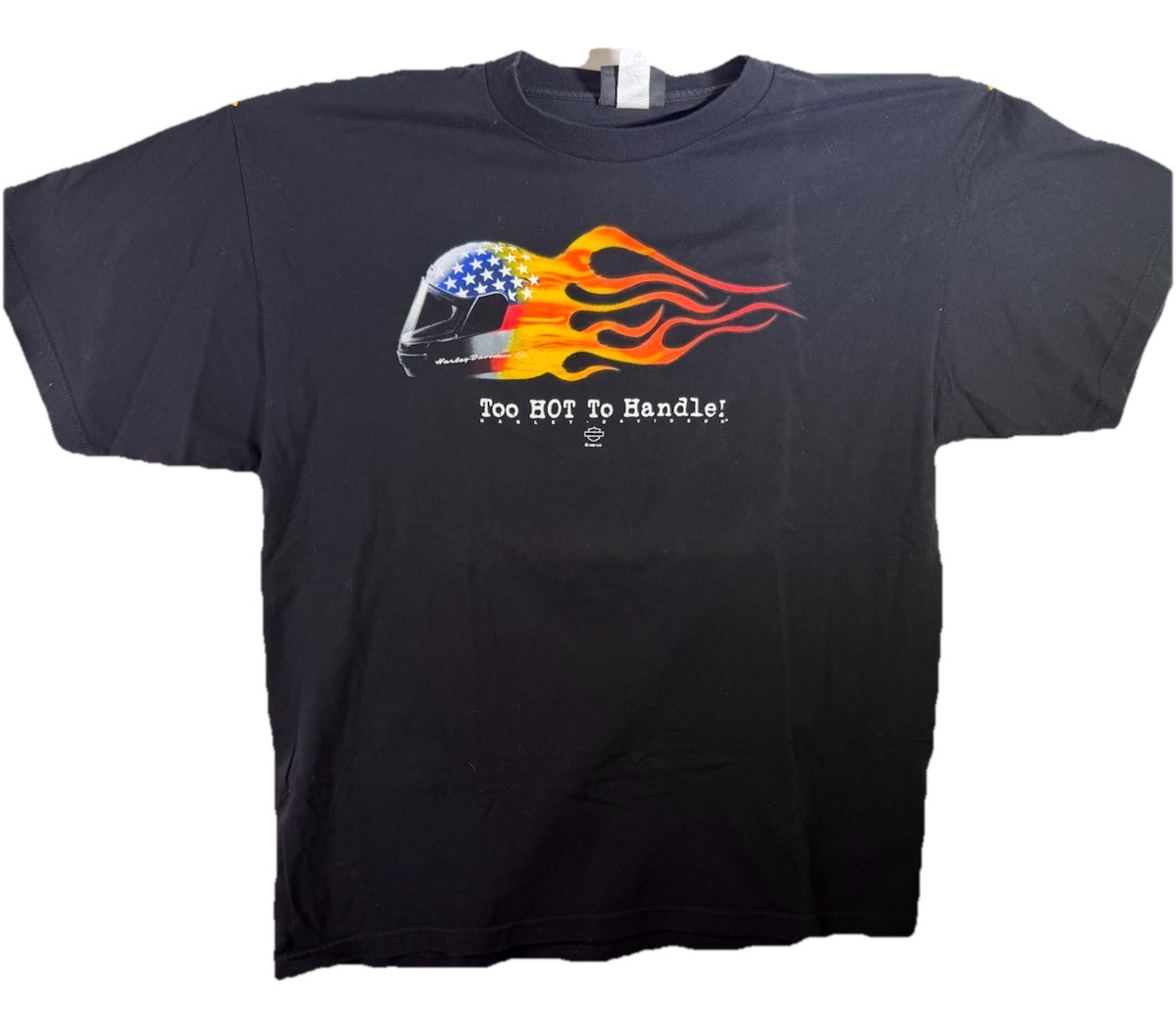 Harley Davidson Saudi Arabia XXL T-Shirt Too Hot To Handle Double Sided Graphic gallery