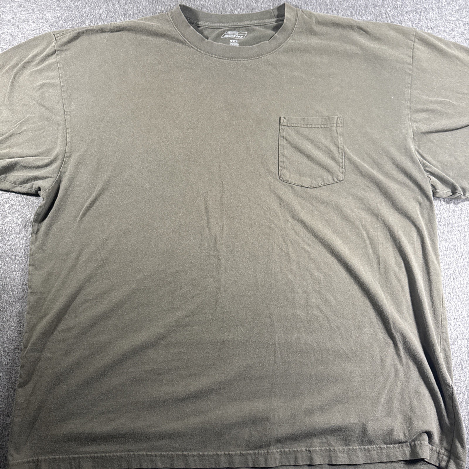 Genuine Dickies 3XL Green Workwear Front Pocket Short Sleeve Crew Neck T-Shirt
