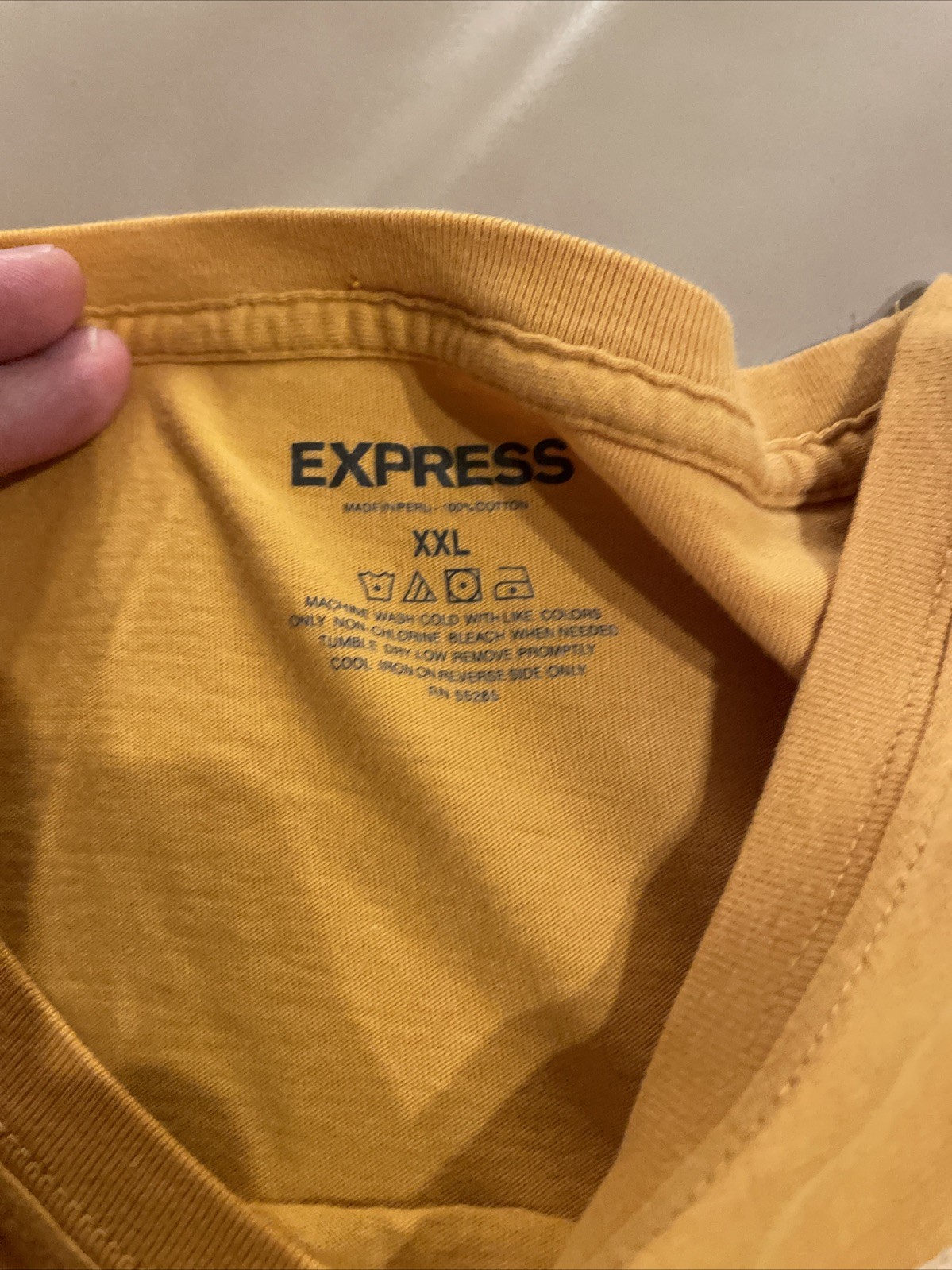EXPRESS T Shirt Adult Mens Graphic Short Sleeve Gold Yell XXL EXP NYC gallery