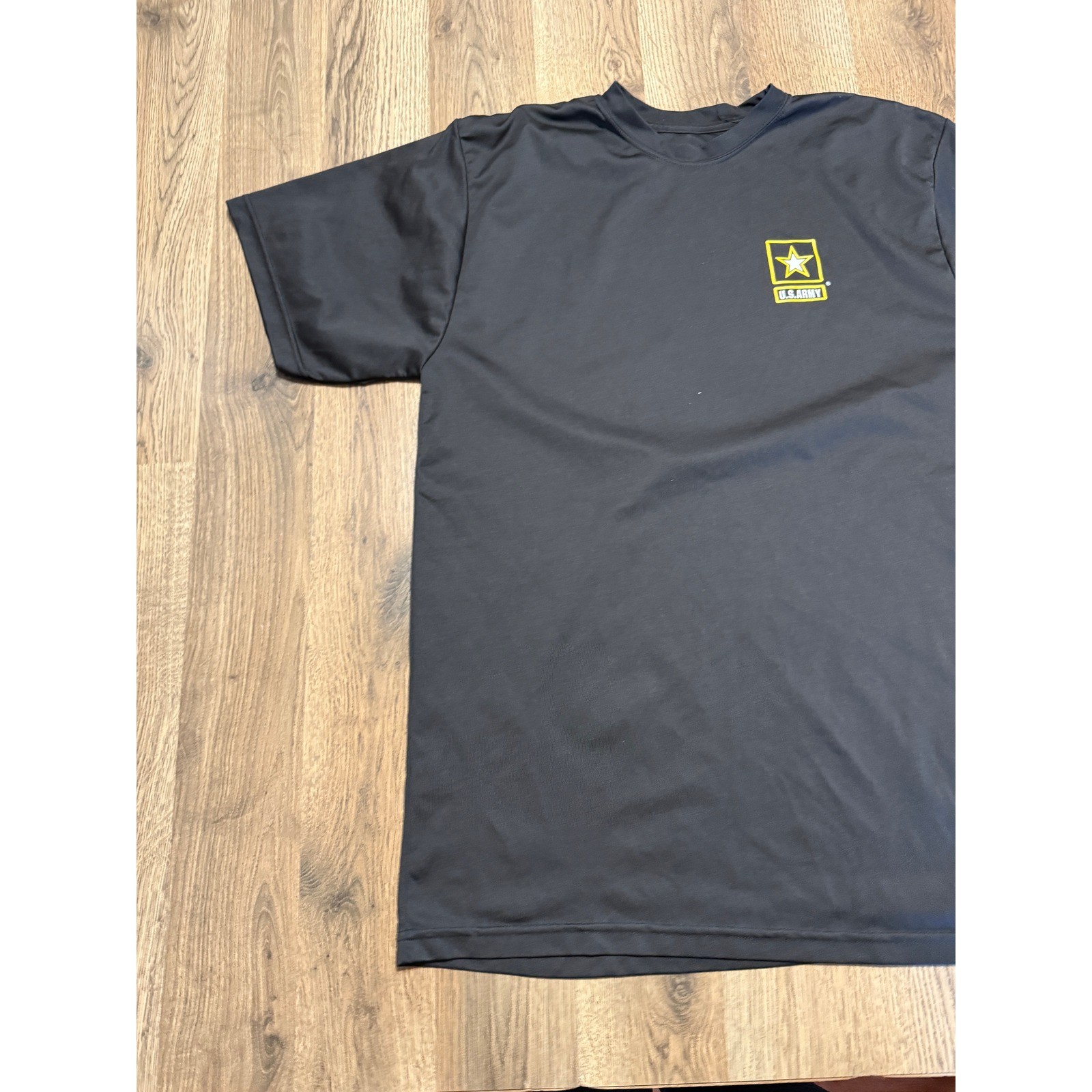 US Army Physical Fitness Uniform APFU T-Shirt Mens Medium Black Moisture Wicking gallery