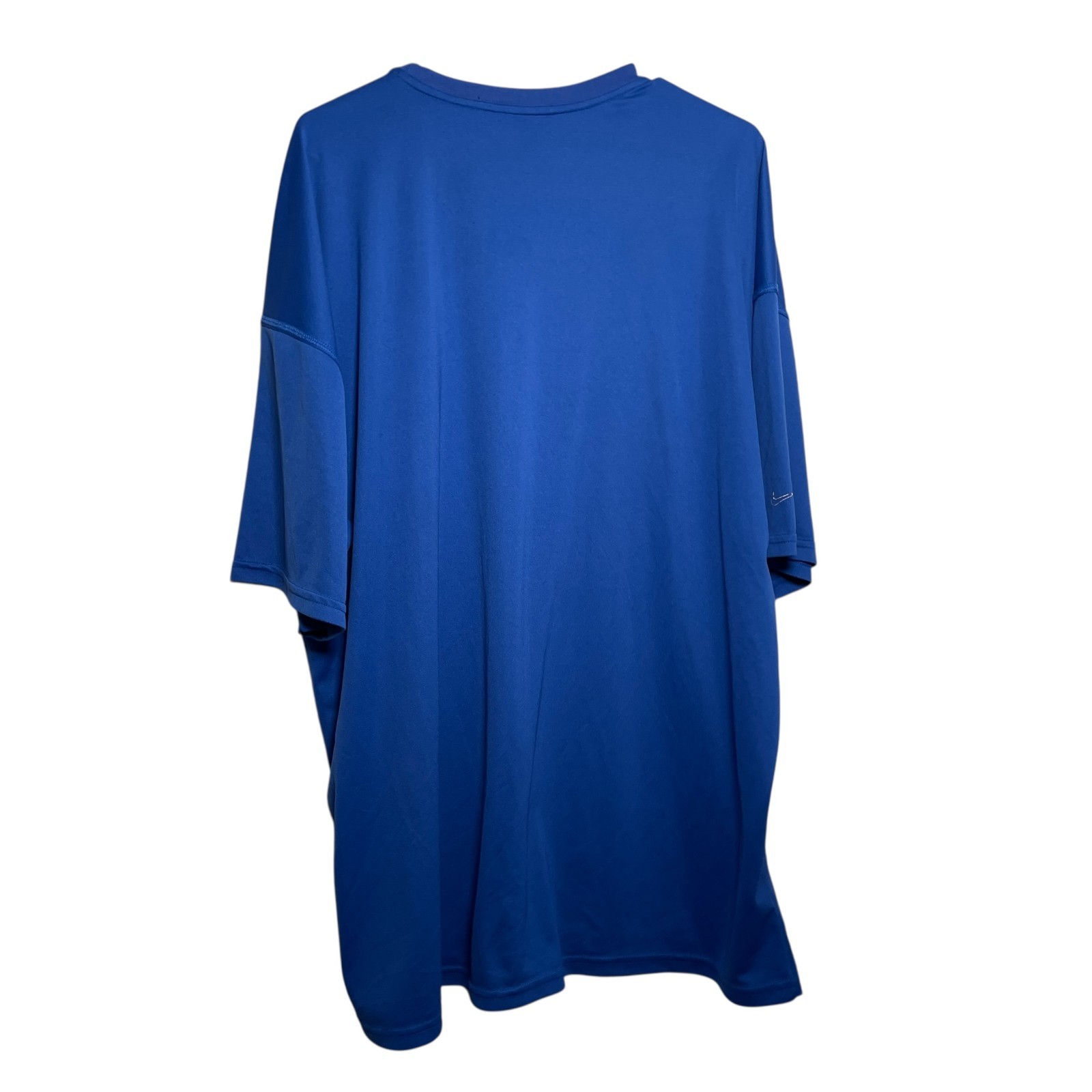 Nike T-Shirt Men's XL 1XL Blue Short Sleeve Solid Athletic Crew Neck Shirt gallery