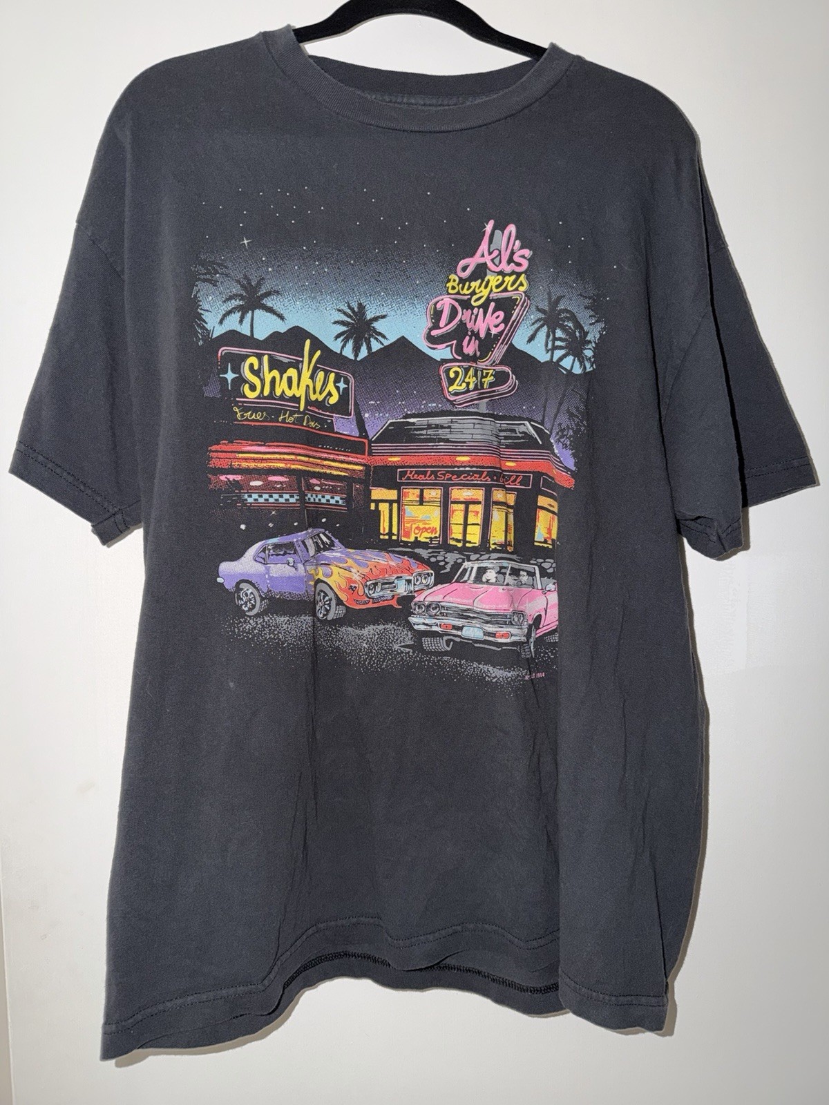 Black J. Galt Al’s Burgers Drive In T-Shirt Size L