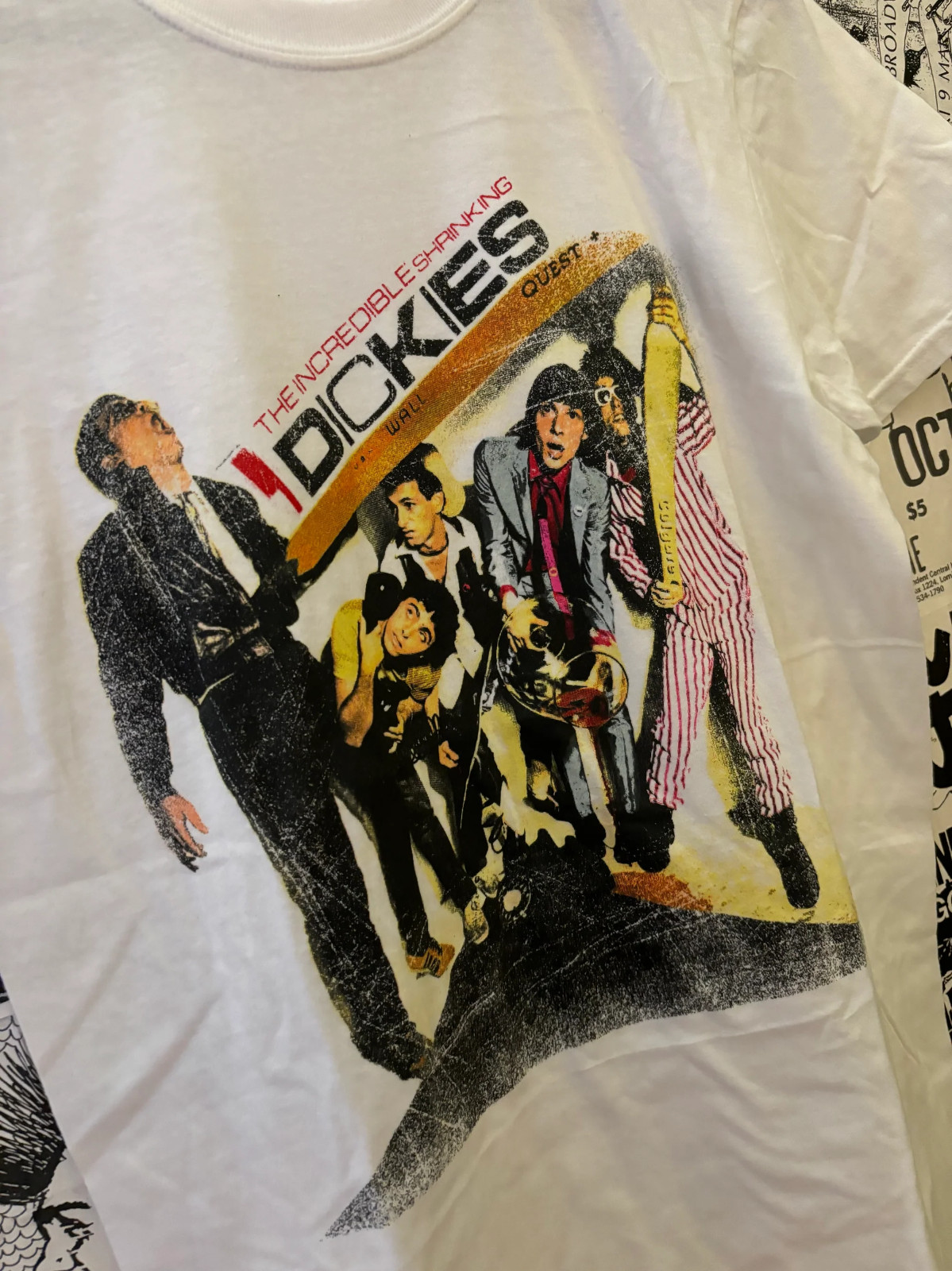 Hot THE DICKIES band white 100_ Cotton Full sizes T-shirt Unisex gallery