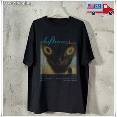 Deftones Around The Fur Album Cat T-shirt, Unisex Black T-shirt, Size S-5XL