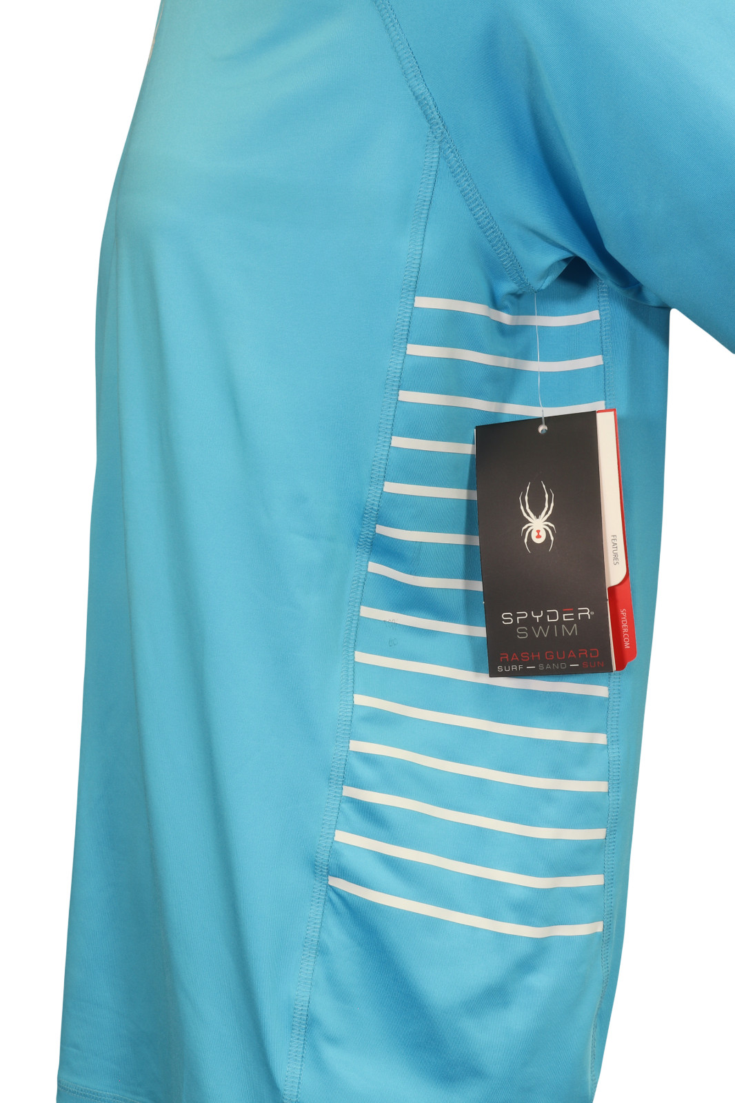 Spyder Men's T-Shirt Aqua Blue UPF30+ Rash Guard L/S (S01A) gallery