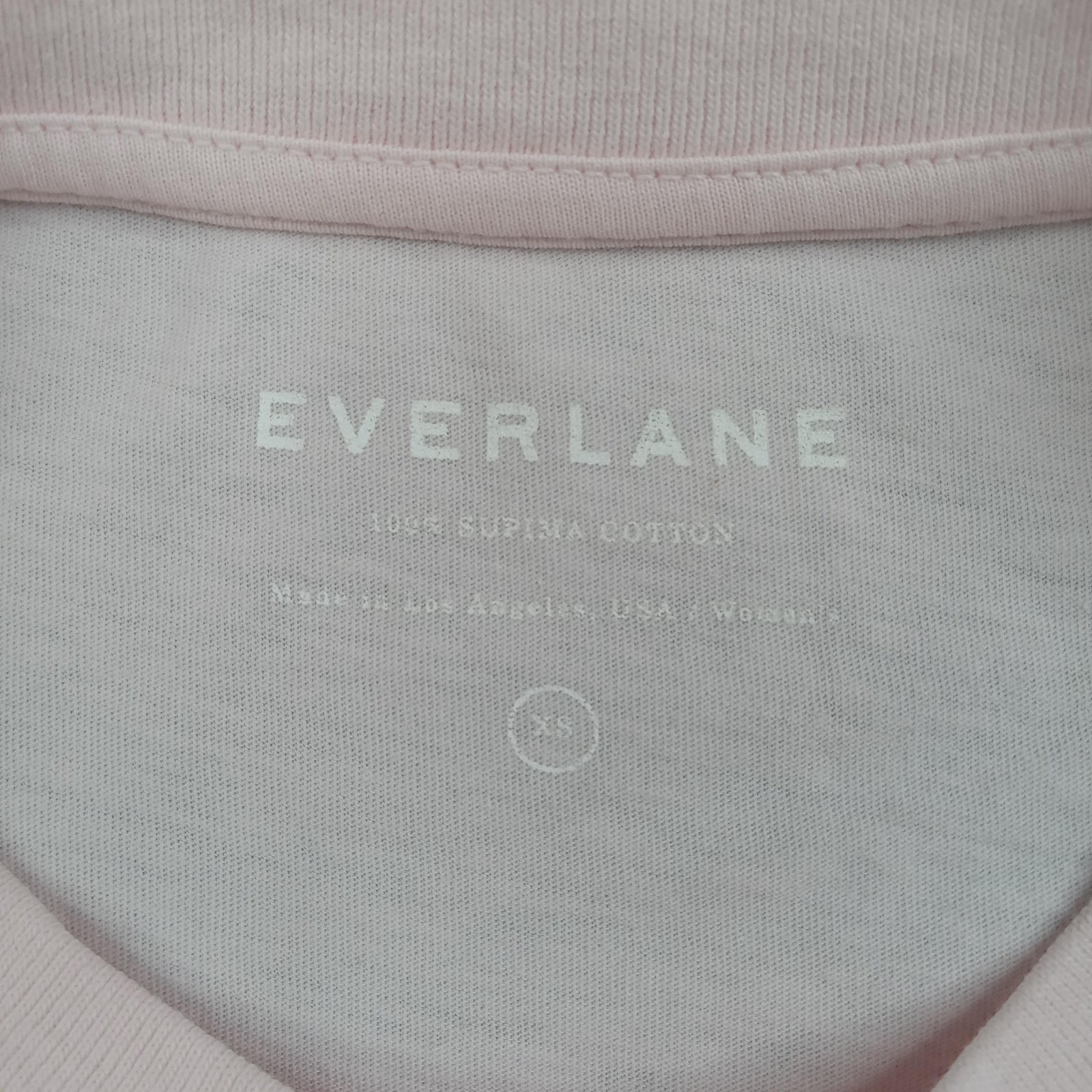 Everlane Shirt Mens XS Pink Supima Cotton Crewneck Tee Made In USA Basic gallery