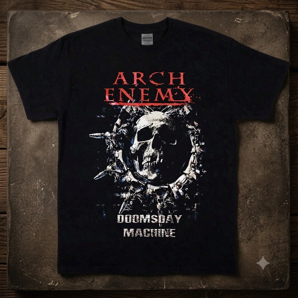 HOT!!! Arch Enemy Band Heavy Cotton Black T Shirt Metal Music Tee Free Ship gallery