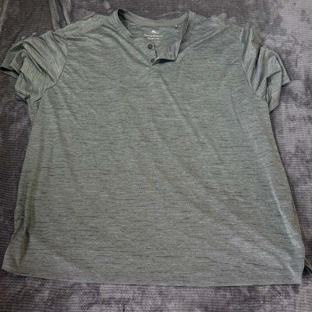Tommy Bahama IslandZone Shirts Mens 3XLB Lot 2 Blue Crew Grey Polo Henley UPF 30 gallery