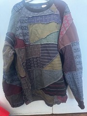 Supreme Schizo Jacquard Patchwork L/S Shirt Sweater M Box Logo Tee SS23 In hand