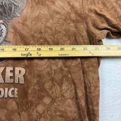 2015 Mountain Jo American by Birth Biker by Choice T-Shirt 2XL Brown Tie Dye