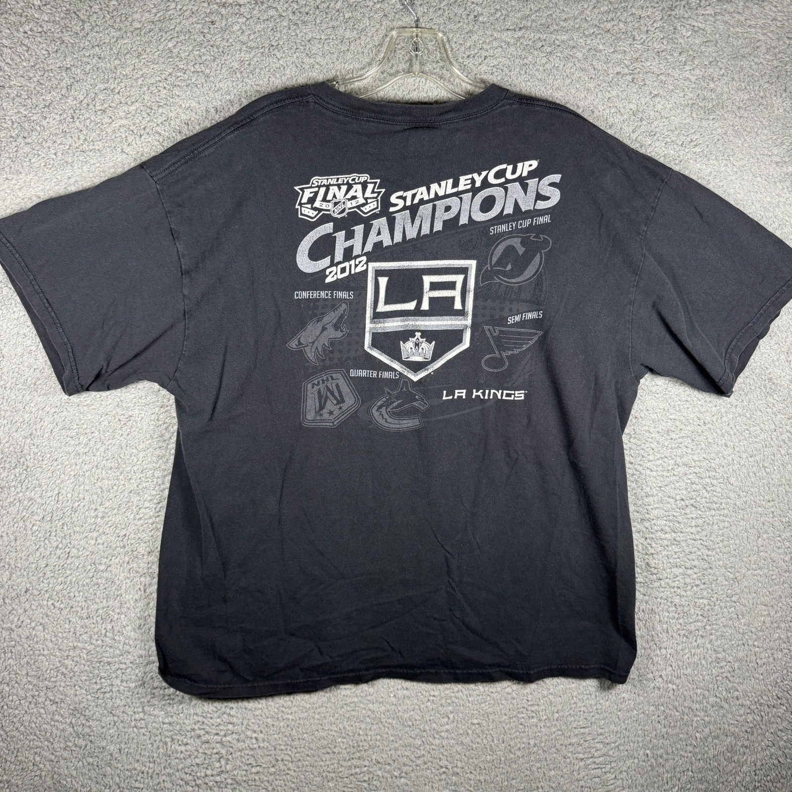 Delta Pro Weight LA Kings 2012 Stanley Cup Champions Shirt Mens 2XL Black NHL gallery