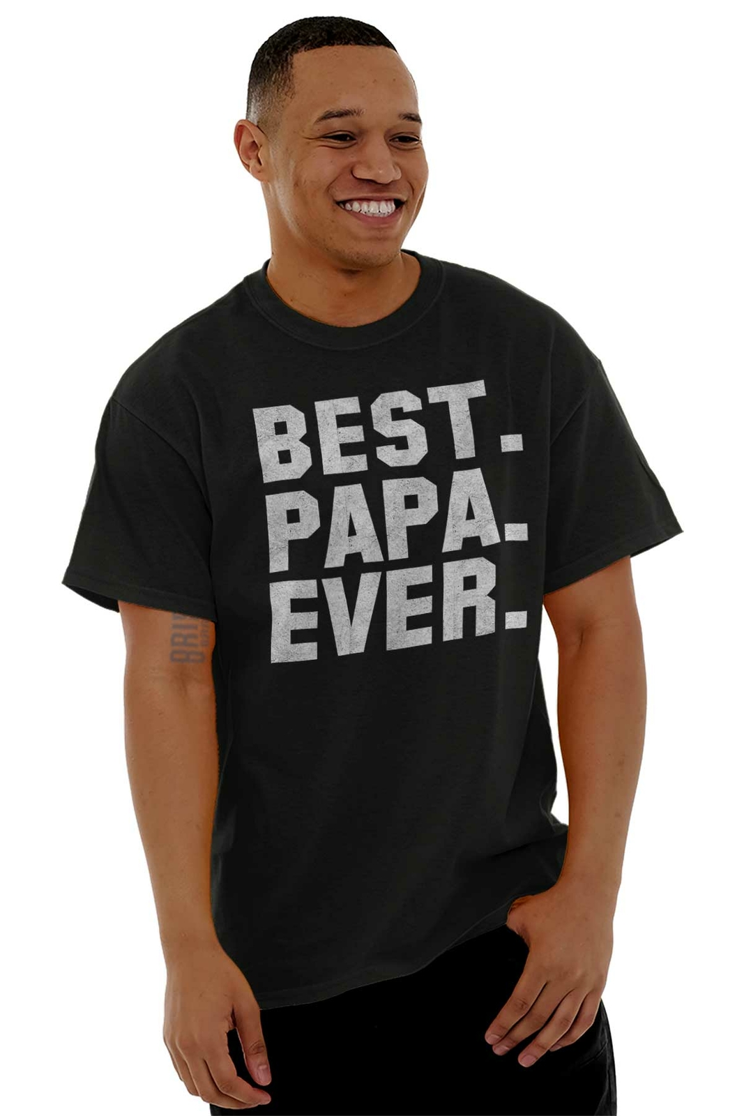 Best Papa Ever Dad Father Grandfather Gift Mens Casual Crewneck T Shirts Tees gallery