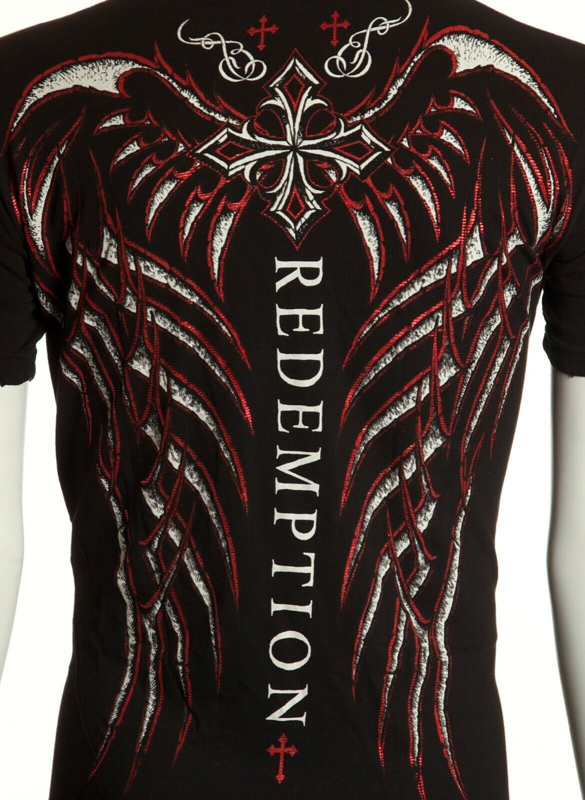 ARCHAIC by AFFLICTION Mens T-shirt Spine Wings Black Regular Fit S-2XL gallery