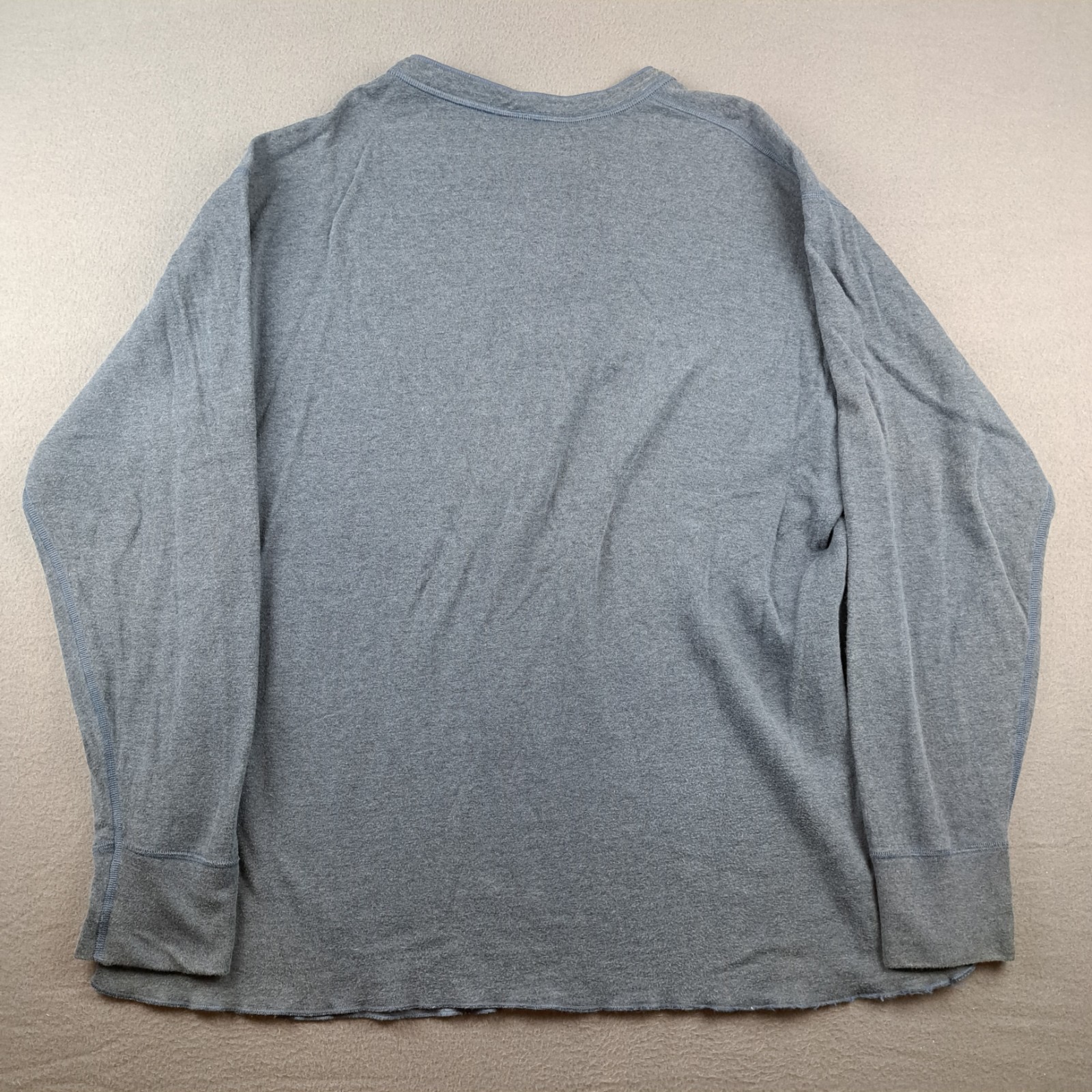 LL Bean Henley Shirt Mens Size 2XL River Driver Cotton Wool Nylon Canada 02037 gallery