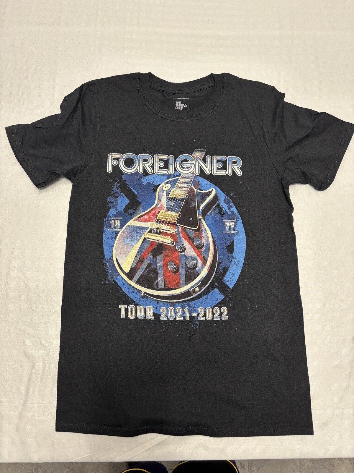 Foreigner U.S. Tour 2021 – 2022 Black Band T-Shirt The Thread Shop Size: S