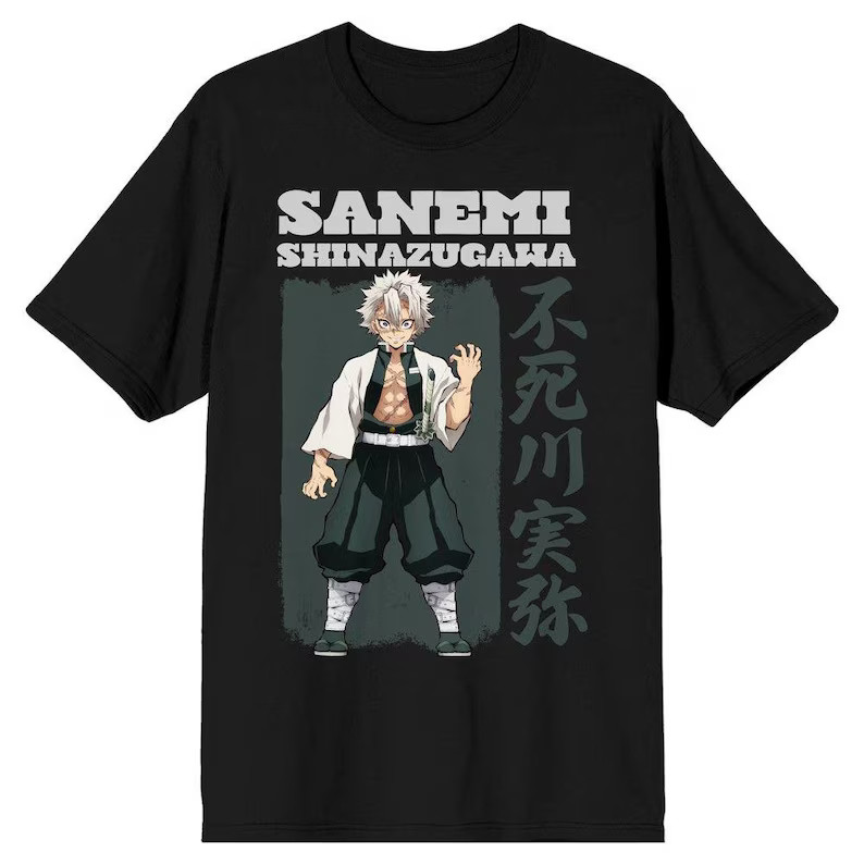 Sanemi Shinazugawa Shirt, Demon Slayer Anime T-shirt gallery