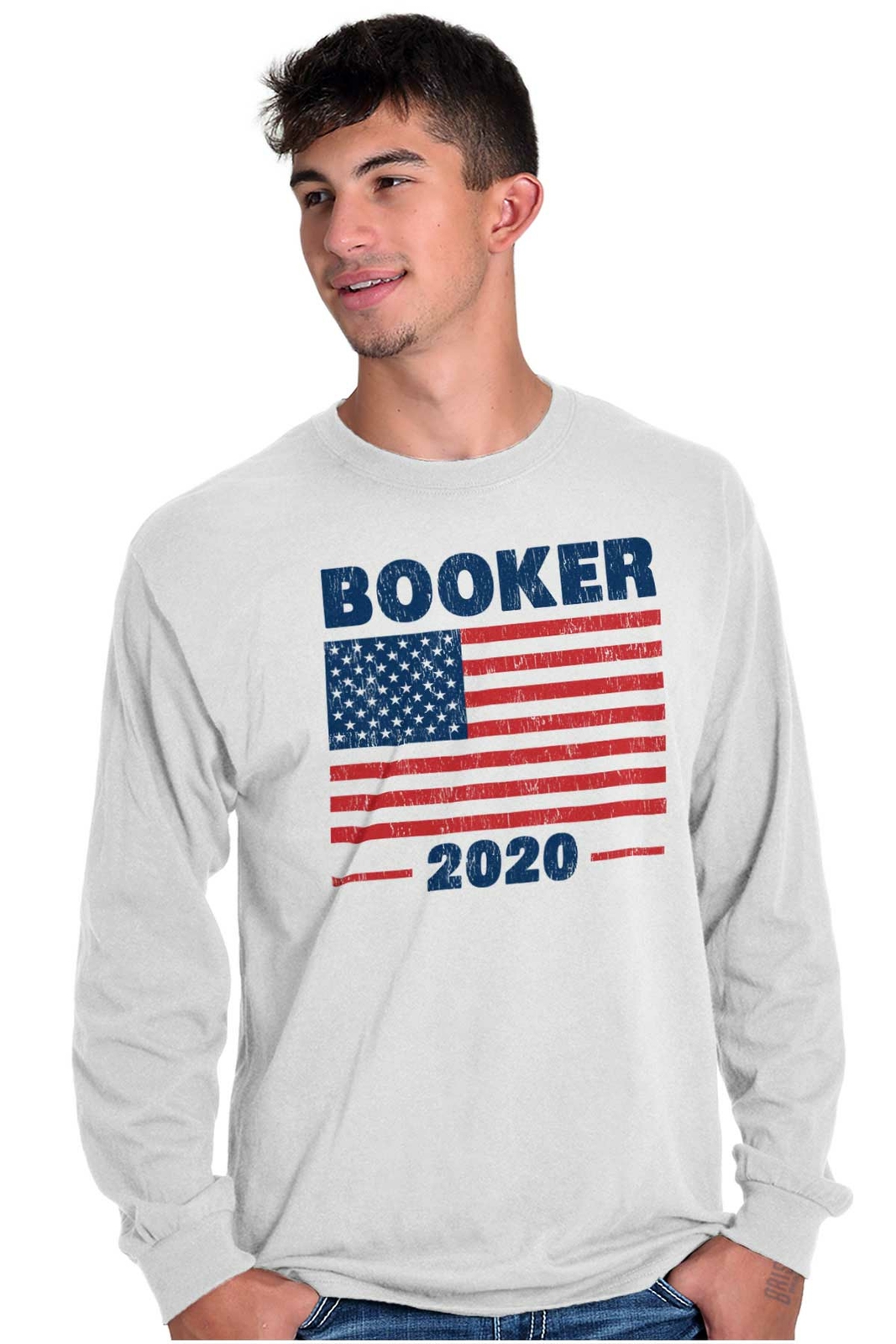 Election American Campaign Booker 2020 Gift Long Sleeve Tshirt Tee for Adults gallery