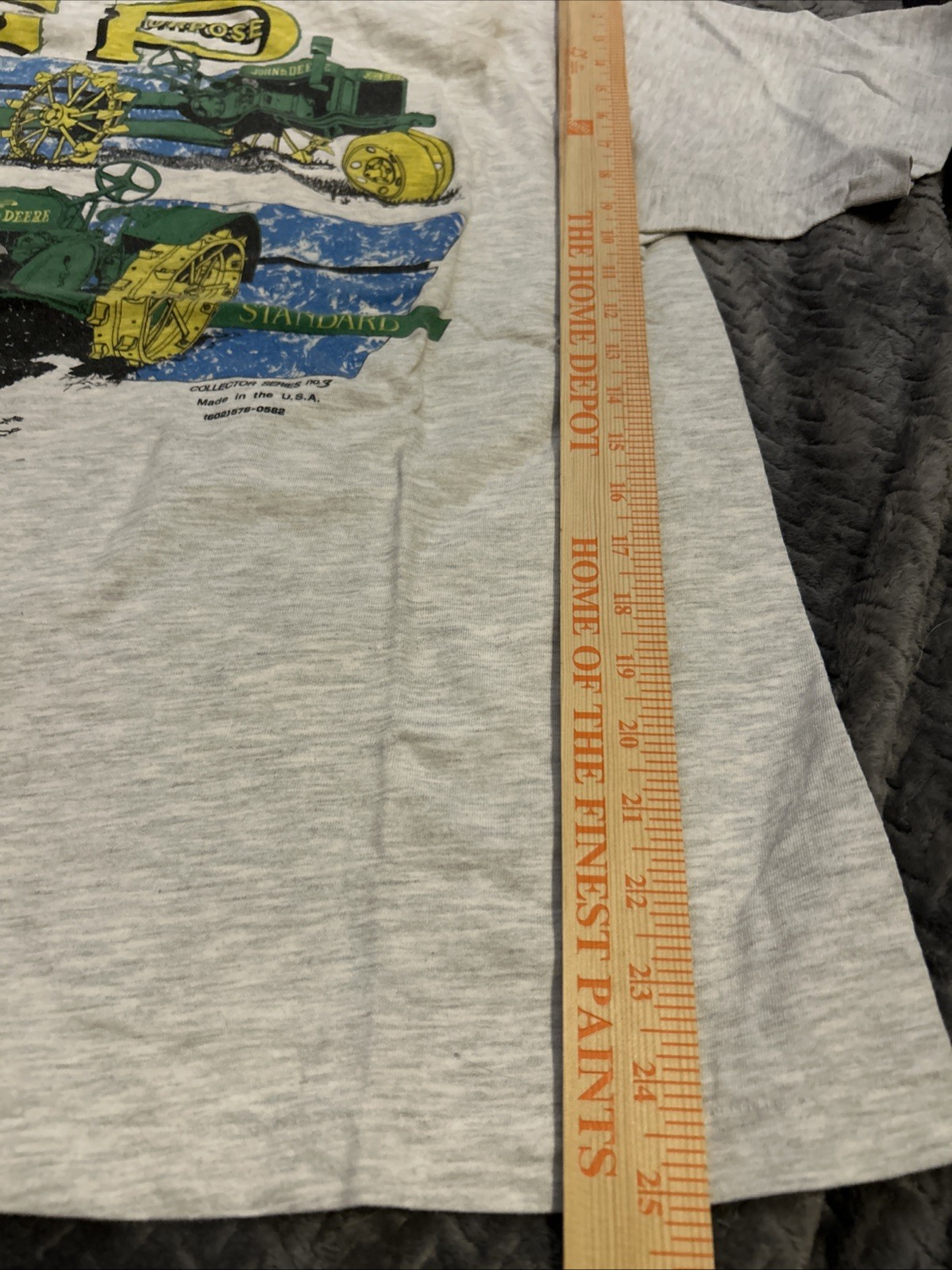 VTG Single Stitch John Deere GP General Purpose Antique Tractor T Shirt Large L gallery