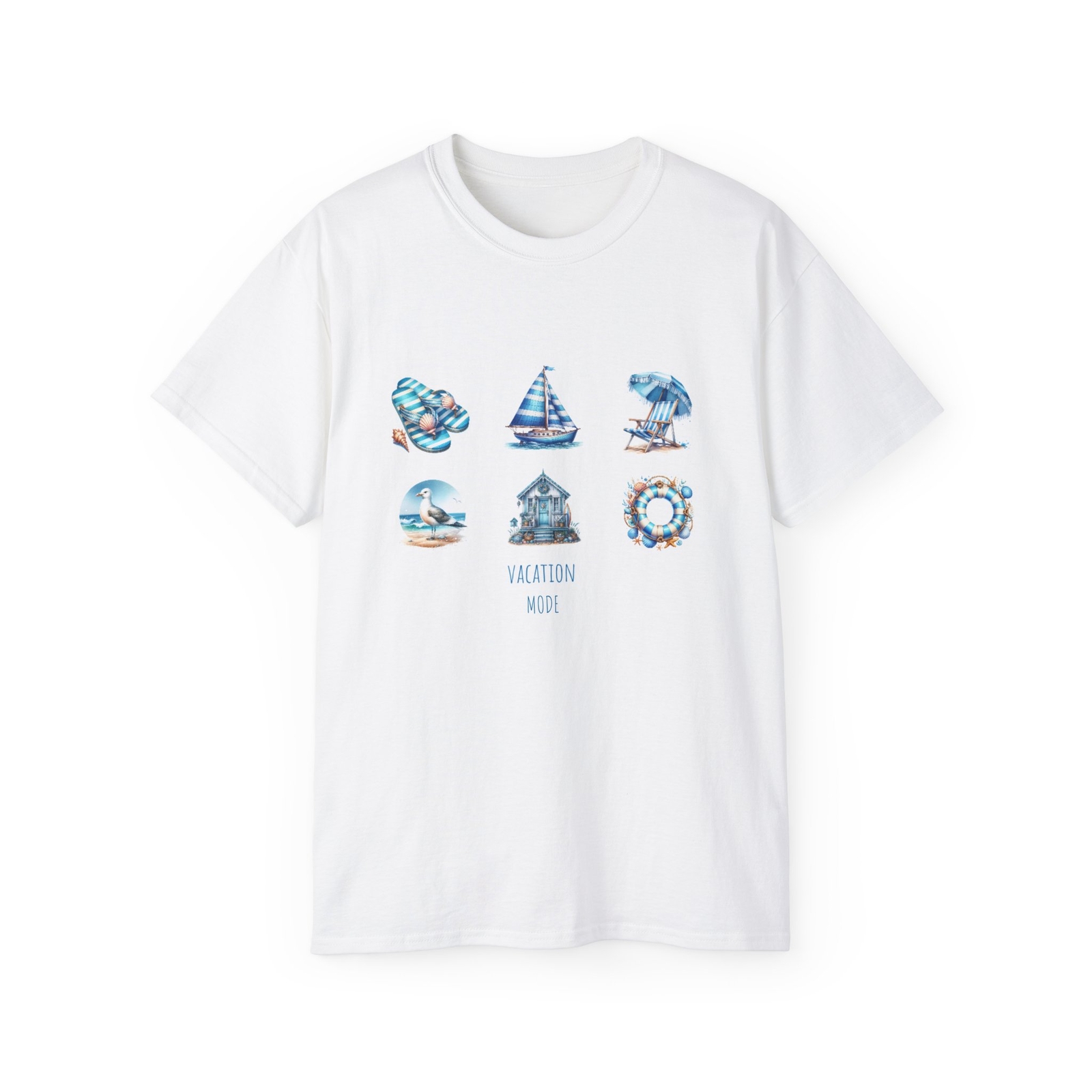 Vacation Vibes Unisex Ultra Cotton Tee, Summer Tee, Beach Shirt, Travel Apparel,