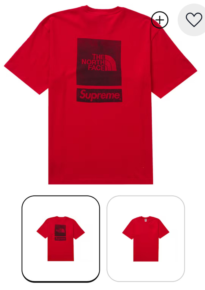 SUPREME X THE NORTH FACE TNF SS TEE / T-shirt RED M / Medium SS24 NWT