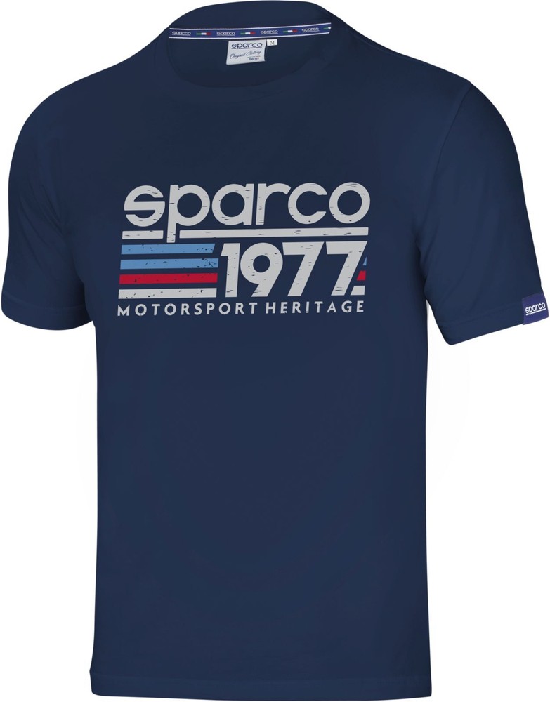 Sparco 1977 T-Shirt Black / Navy Blue / Grey 95%Cotton/5%Elastane sizes:S-XXL