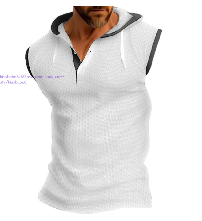 Men's Fashion Athletic Hoodies Short Sleeve Fit Workout Gym Tops Casual T-shirt gallery