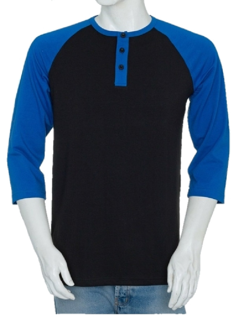 Styllion Big and Tall - Mens Raglan Henley Baseball Shirts - Heavy Weight - RHQS gallery