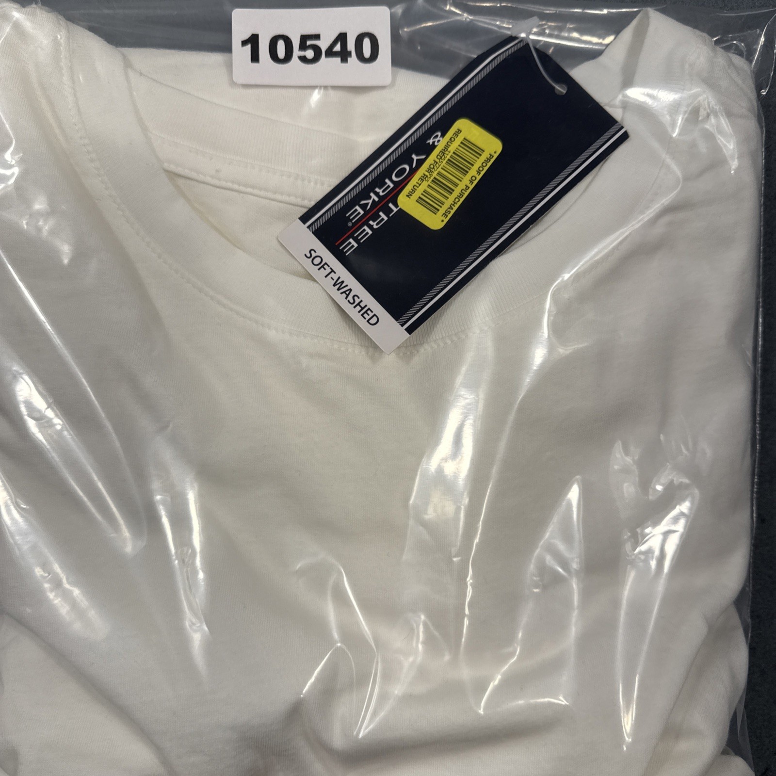 RoundTree & Yorke Cloud Crew Men's 3XLT White Crew Neck Short Sleeve Shirt gallery