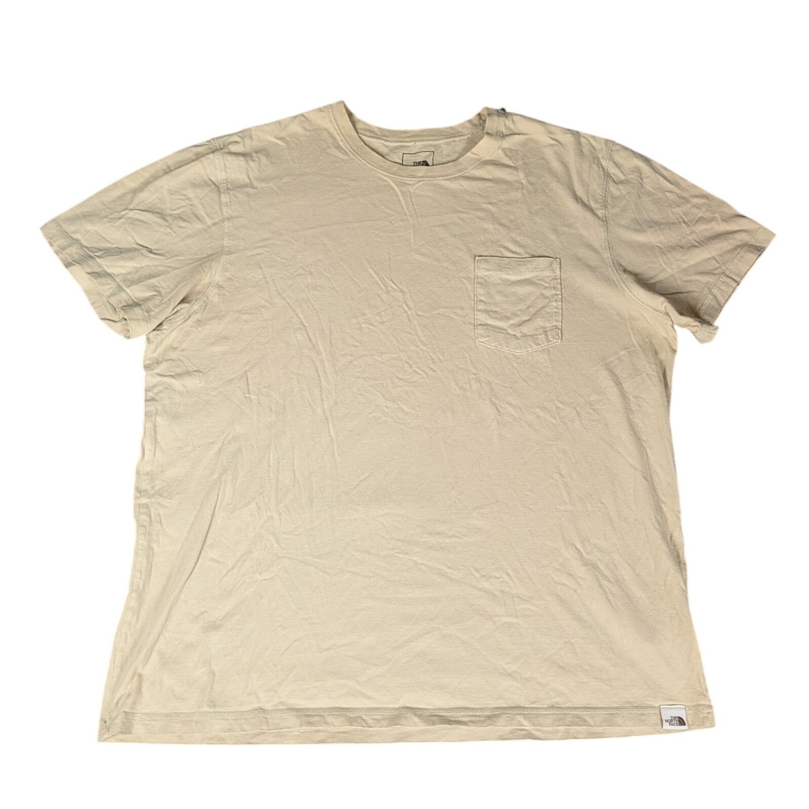 The North Face Mens Short Sleeve Pocket T-Shirt Tan Beige Crewneck NF0A3X8C XL gallery