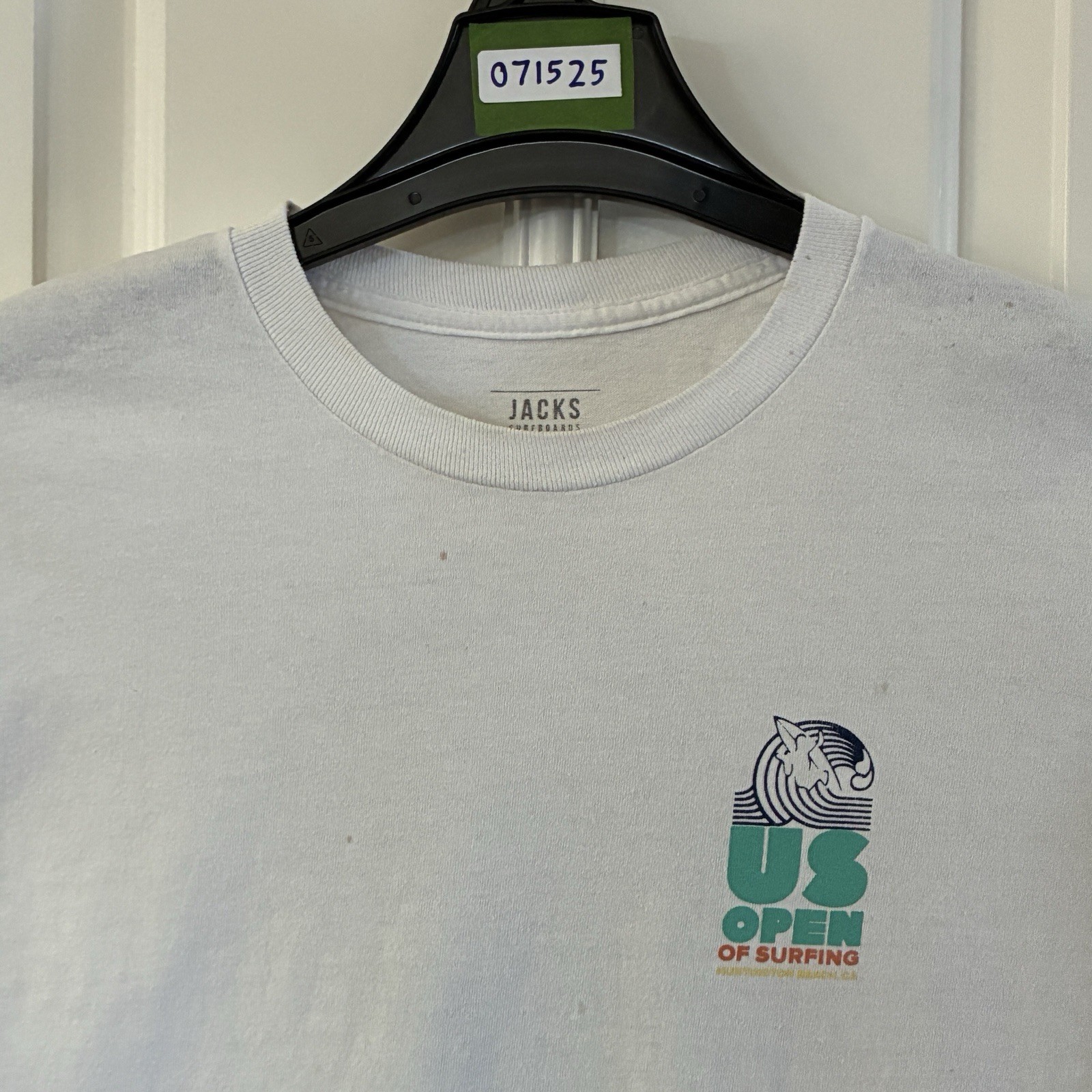US Open of Surfing Huntington CA Shirt Adult M White Surfer Beach Outdoor Mens gallery
