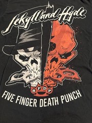 Five Finger Death Punch Jekyll And & Hyde T-Shirt Official Size M Black