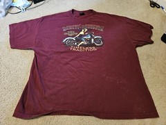 Harley Davidson T Shirt Roughneck Longview, TX Maroon See Measurements Used XL