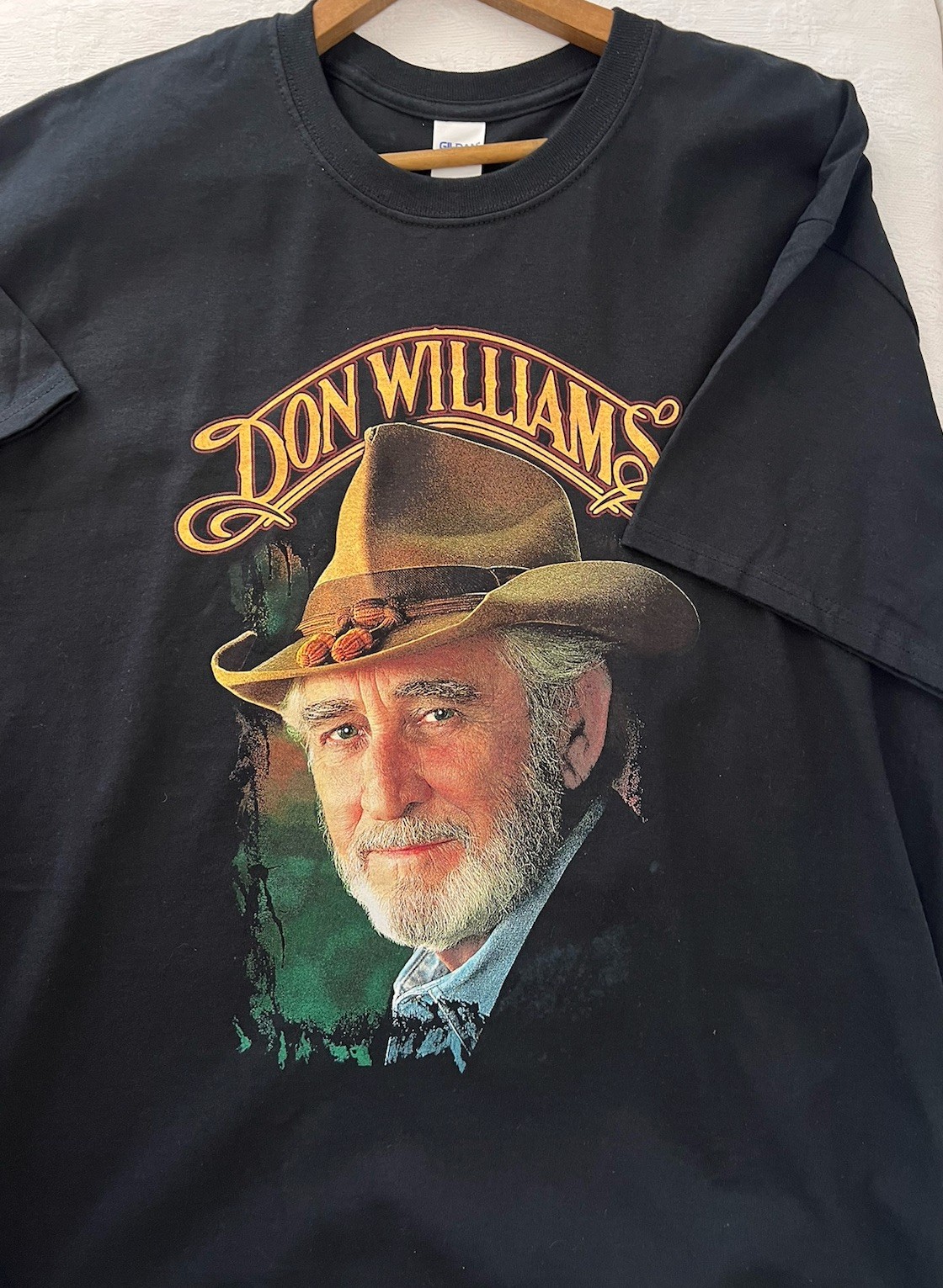 DON WILLIAMS The Gentle Giant Double Sided XL Crewneck T-Shirt Country Music gallery